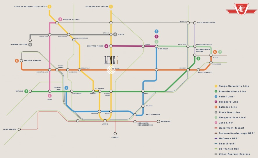 Line 5 TTC Map